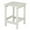 White_14" Square, variant on Tcbosik 18" Round Side Table, Wooden End Desk for Indoor Outdoor, Black