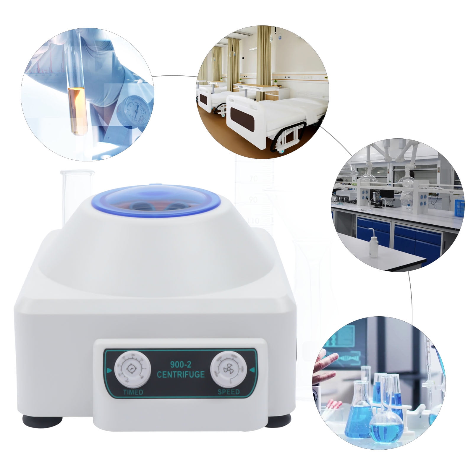 23*25.8*17cm 4000rpm Electric Centrifuge Machine Portable Lab Benchtop Centrifuges for Medical Practice