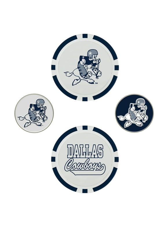 WinCraft Dallas Cowboys 4-Pack Ball Markers Set