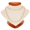 thumbnail image 5 of 14k Yellow Gold Solid Diamond Cut Rope Chain Necklace 18" 3.5mm - 18", 5 of 6