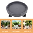 thumbnail image 4 of Bandeja para macetas con soporte móvil para plantas de interior, base rodante con ruedas., 4 of 6