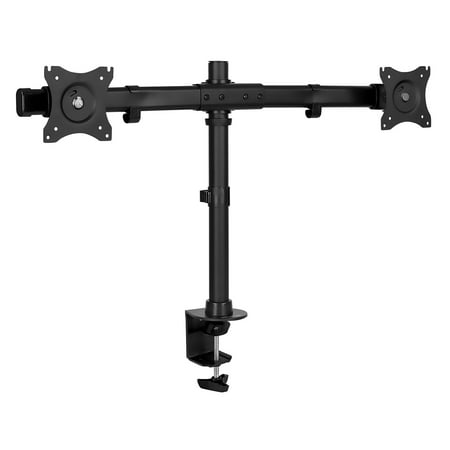 UPC: 0713012041168 | Mount-It! Dual Monitor Desk Mount | Fits 17-27 Inch Screens | Height Adjustable