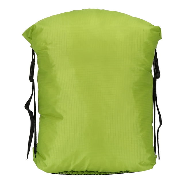 Unique Bargains Sac de Compression, Sac de Couchage Imperméable Taille P pour Randonnée, Jaune Vert