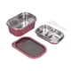 thumbnail image 3 of Fiambrera Para Niños, 8.3 X 3.5 X 5.5 Pulgadas Fiambrera De Acero Inoxidable De Doble Capa Bento Lunch Box Bento Boxes Para Acampar Para Viajar Para El Hogar Para La Oficina Para, 3 of 8
