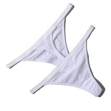 

Gaiseeis New Women Sexy Panties Briefs Underwear G-Strings Thongs Ladys Lingerie White M