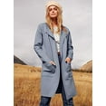 thumbnail image 2 of ANRABESS Cardigan en Tricot à devant Ouvert pour Femmes, Manches Longues, Col à Revers, Décontracté, Uni, Élégant, Veste Chandail, 2 of 7