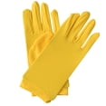 thumbnail image 2 of Men's and Women's Gloves Costume Accessories Wrist Length Spandex Stretch Halloween Cosplay Party Wedding Prom Gloves Yellow One Size, 2 of 3