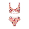 thumbnail image 4 of Daiia Bunny And Strawberry Women's Bikini Set Two Piece Swimsuit High Waisted Bikini Adjustable Straps Bikini Perfect for Beach, Pool, and Summer Vacation-Medium, 4 of 9