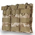 thumbnail image 3 of Camuflaje Sólido Triple Revista Bolsa Nylon Molle Caza al aire libre Senderismo Accesorios de utilidad Bolsa de almacenamiento Speravity HW4753-05, 3 of 7
