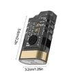thumbnail image 3 of Xihbxyly Mini Linterna, Led de Alta Luminosidad, Carga Rápida Tipo C, Clip Magnético para Sombrero, Impermeable, para Uso En Exteriores, Diseño Ligero, Ideal para Camping, Senderismo y Emergencias, 5, 3 of 6