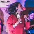 thumbnail image 3 of Mockins Silver Portable Bluetooth Karaoke Microphone | Mic & Bluetooth Speaker | Compatible with IOS and Android Devices, 3 of 12