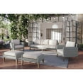 thumbnail image 3 of New Classic Furniture Carezza 5-Piece Wood/Wicker Patio Set in Taupe, 3 of 12