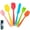 Multicolor, variant on 6PCS Silicone Spatulas Set,Dishwasher Safe Food Grade Rubber Spatula Set of 6,Spatulas Silicone Heat Resistant Multicolor BPA Free Nonstick Cookware Spatulas Stirring Heat Resistant