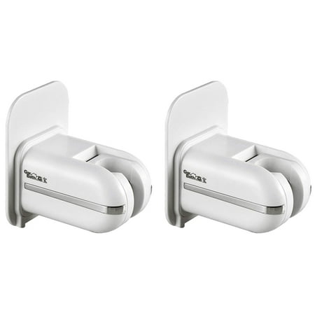 

2X Plastic Adjustable Handheld Shower Head Holder Bracket Adapter Waterproof Universal Showering Components