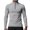 Gray, variant on Crewneck Sweatshirt Mens Oversized Fit Clearance Sweatshirts Summer Solid Color Zipper Long Sleeve Tops