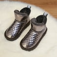thumbnail image 3 of Winter Girls Boys Kids Booties Faux Fur Lined Keep Warm Ankle Boots Cute for Children Outdoor, 3 of 5