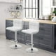 thumbnail image 3 of Taburetes de bar COSTWAY modernos giratorios Altura ajustable paquete de 2, 3 of 9