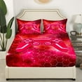 thumbnail image 3 of Erosebridal Video Gamer Full Sheet Sets,Geometric Hexagon Bedding Full Size,Gamepad Decor,Reversible,Lightweight,4-Piece, 3 of 7