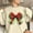 Beige, variant on WXLWZYWL Christmas Bow Sweatshirt for Women Santa Gingerbread Hoodie Shirt Christmas Tree Cake Shirt Gift For Her