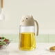 thumbnail image 4 of Botella dispensadora de aceite de vidrio con boquilla automática a prueba de fugas - Recipiente de condimentos de cocina de 18.5 oz para aceite de cocina, salsa de soja, vinagre - Sin goteo, uso con, 4 of 5