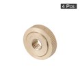 thumbnail image 3 of Knurled Thumb Nuts, 4 Pack M8 x D23mm x H7mm Brass Knurled Nut Flat Head Adjusting Nuts, 3 of 5