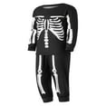 thumbnail image 2 of Ensemble de Pyjamas Assortis pour Halloween, Pyjamas Crâne Squelette à Manches Longues, Pantalon de Nuit pour Adultes et Enfants, 2 of 8