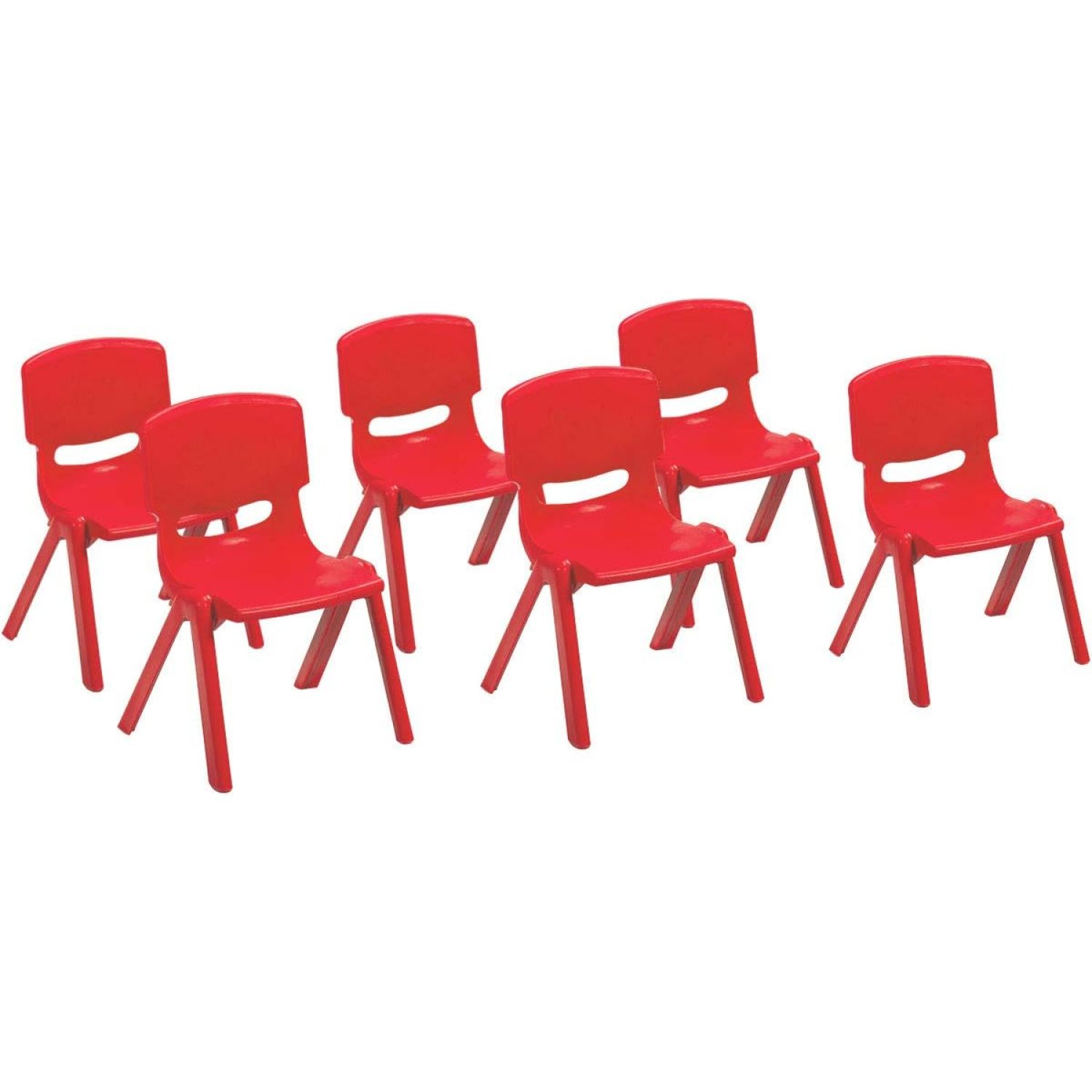 XINiHoXe Plastic Stackable School Chairs, 6 Pack, Kids Learning Chairs