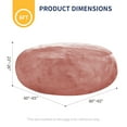 thumbnail image 5 of 6FT Giant Memory Foam Bean Bag Chair for Adults | Spacious Floor Lounger with Ample Room – Versatile Design Perfect for Movie Nights, Reading & Any Living Space, 5 of 9