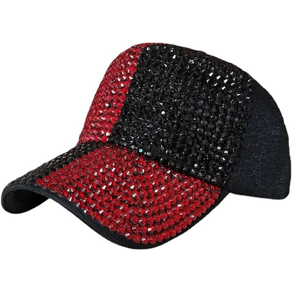 LINLIN Baseball Cap, Adjustable Ponytail Mesh Baseball Cap Shiny Bling Casual Sports Cap Breathable Sun Hat for Men Women