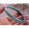 thumbnail image 5 of Certified Icy Green Burma Natural A JADE Jadeite Circle Bangle Bracelet 56 mm 657701 TN, 5 of 13
