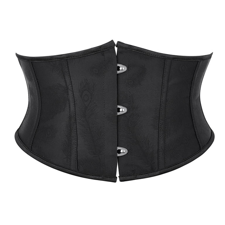 TOPMELON Balck Underbust Corset Waist Trainer for Women Heavy Duty