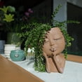 thumbnail image 4 of Macetas únicas para plantas de interior y exterior con orificio de drenaje, linda planta dama., 4 of 4