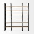thumbnail image 2 of Black Iron Framed Wooden Shelving Unit, 2 of 5