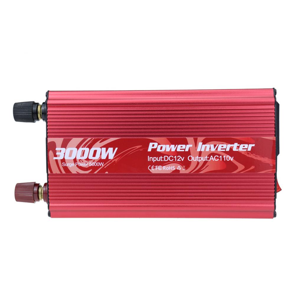 3000 Watts Power Inverter 110 V - Modified Sine Wa ve Car Inverter - Voltage Interchanger Power Converter Adapter - DC to AC Converter For Universal Home Car Inverter USB Power Output