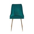 thumbnail image 4 of Porthos Home Pella Dining Chairs, Velvet, Gold Chrome Legs (Set of 2), 4 of 6