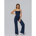 thumbnail image 5 of PISONIC Womens Workout Sets Two Piece Spaghetti Straps Crop Top Matching Straight Leg Pants Gym Work Pilates Outfits, 5 of 7