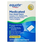 Equate, Medicated Pain Relief Patches for Body Aches & Pains, 60 Count