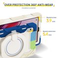 thumbnail image 3 of FJLBDE Case for Lenovo Tab M8 3rd Gen 2021/M8 HD 2nd Gen 2019 with 360 Kickstand, Shoulder Strap Carrying Protective Cover, Multicolor Blue, 3 of 6