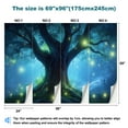 thumbnail image 3 of Peel and Stick Wallpaper Fairy Tree Mystic Forest Removable Self Adhesive Ancient Tree Twisting Modern Art Wall Mural Decor Self Adhesive and Removable 69in x 98in, 3 of 8