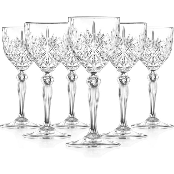 Barski Nick and Nora Mixology Glass - for Martini - or Cocktails - Stemmed Glasses - Set of 6-4 Oz. - European Glassware