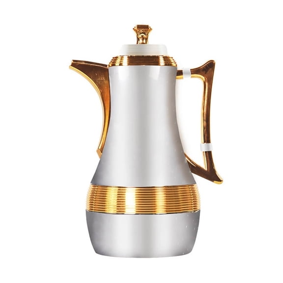 Stainless Steel Carafe Thermal Pitcher with Lid,Double-Wall Thermal Carafe Coffee Pot,Vacuum Insulated Coffee Pot Thermal Carafe,Carafe Server for Coffee Juice Milk Tea Beverages