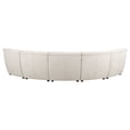 thumbnail image 6 of Charlotte 5-piece Upholstered Modular Sectional Sofa Ivory, 6 of 14
