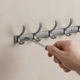 thumbnail image 4 of REGALWOVEN 1 Pack Coat Rack Wall Mount, Coat Hook, Hat Rack, Wall Hooks for Hanging for Entryway, Bedroom Gray 4, 4 of 5
