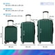 thumbnail image 3 of Juego de 3 Maletas de Viaje Check In Grande 25 kg Mediana 20 kg y Carry On 10 kg Verde Unitalla, 3 of 17