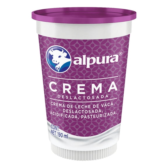 Crema ácida Alpura deslactosada 190ml