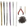 thumbnail image 2 of Mechones De Pelo, Mano De Obra Fina, Portátil, Fácil De Operar, Kit De Oropel De Pelo De Hadas, Ganchillo Con Herramientas Para Decoraciones Navideñas, 2 of 7