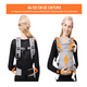 thumbnail image 3 of Cangurera Bebe Mochila Portabebés Canguros Ergonómica Asiento Belug, Gris, 3 of 5