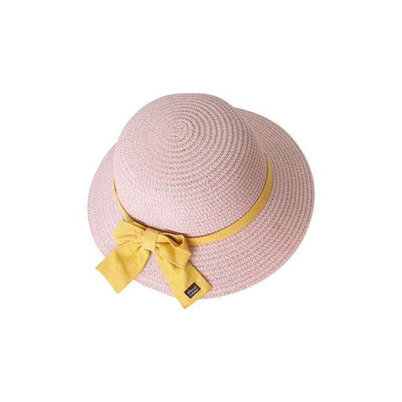 XZNGL Summer Hat for Women Summer Women Flower Bow Decorated Hat Rope Beach Hat Sun Hat Beach Hat Women Sun Hat for Women