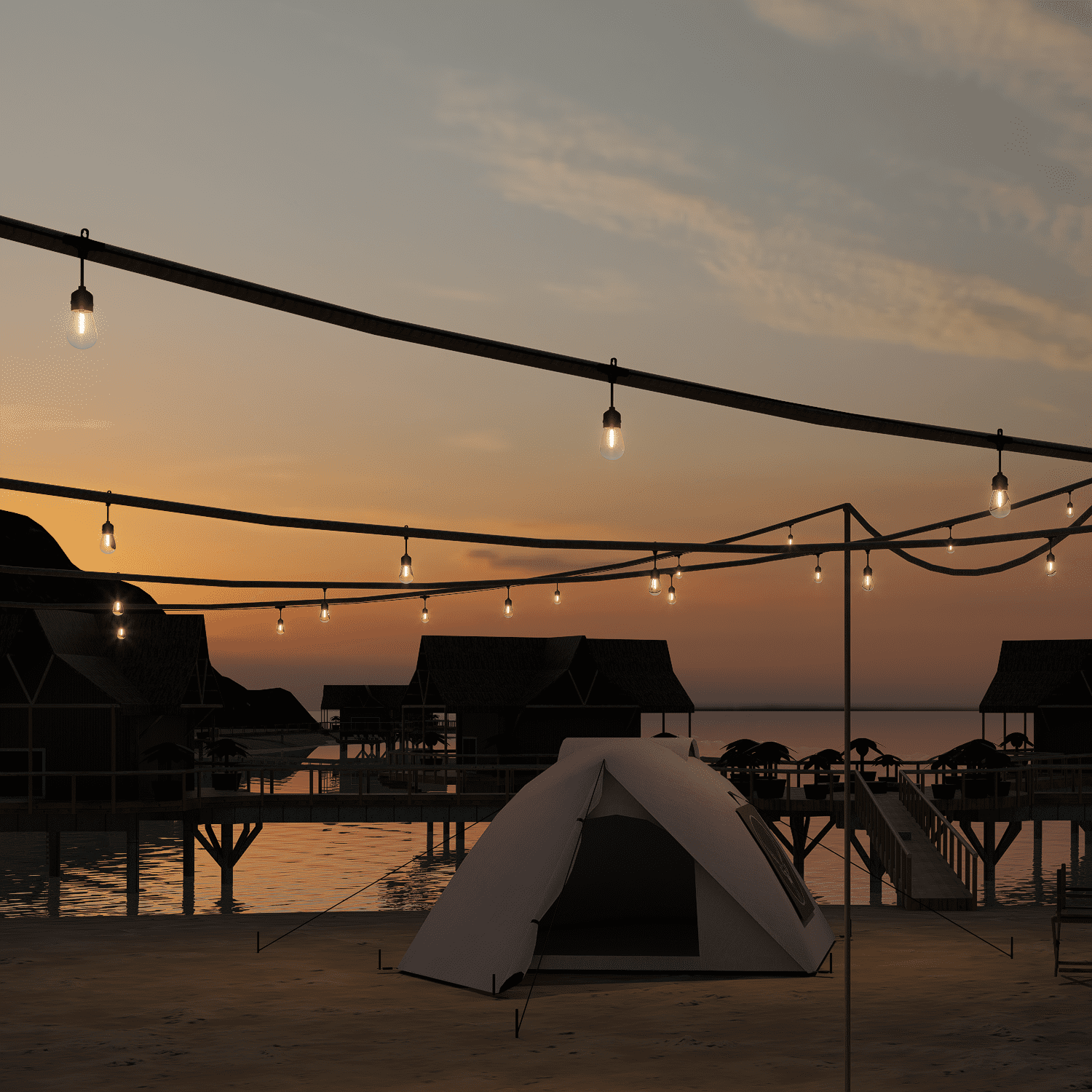 BeatiNeon Outdoor String Lights, 48 Feet S14 LED Patio Lights with 16 Edison Plastic Bulbs(1 Spare), Waterproof Connectable Hanging Lights for Backyard Porch Balcony Party Decor,E26 Socket Base