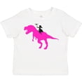 thumbnail image 3 of Inktastic Princess Riding Her T-rex Girls Toddler T-Shirt, 3 of 5